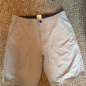 Vans Men's Light Gray Flat-Front Shorts